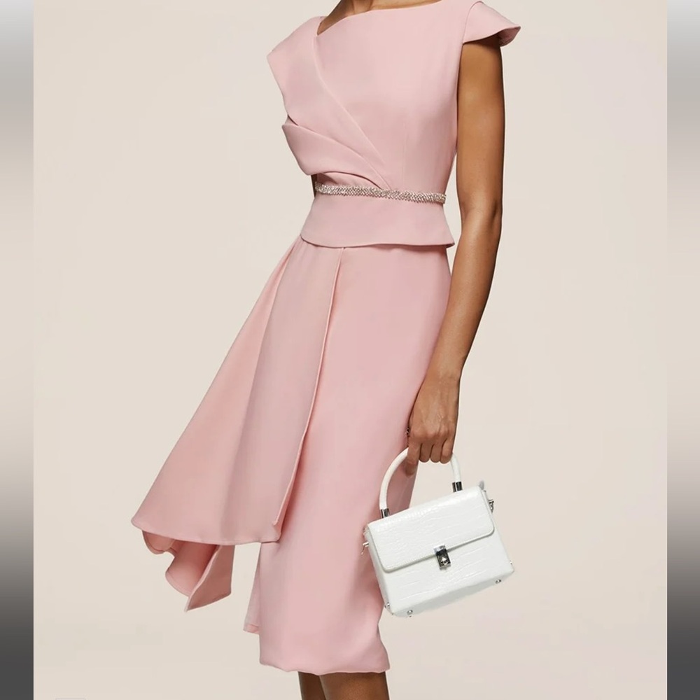 Pink midi dress size large
